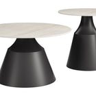 Zuo Camella Coffee Table Set (2-Piece) Light Beige & Black