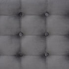 Baxton Studio Kaylee Modern and Contemporary Grey Velvet Fabric Upholstered Button-Tufted Storage Ottoman Bench
