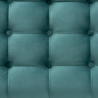 Baxton Studio Kaylee Modern and Contemporary Teal Blue Velvet Fabric Upholstered Button-Tufted Storage Ottoman Bench