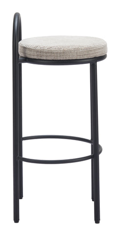 Zuo Sisal Barstool (Set of 2) Beige Tweed