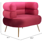 Zuo Arish Accent Chair Red