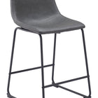 Zuo Smart Counter Stool (Set of 2) Charcoal