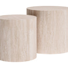 Zuo Carzo Coffee Table Set (2-Piece) Stone Beige
