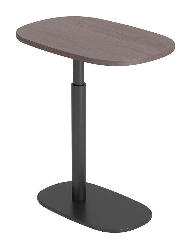 Zuo Buddy Adjustable Rotating Side Table Gray