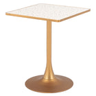 Zuo Spot Bistro Table Beige & Gold