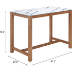 Zuo Fein Counter Table White