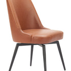 Zuo Keppel Swivel Dining Chair (Set of 2) Brown