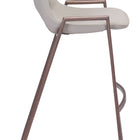 Zuo Desi Barstool (Set of 2) Beige & Walnut