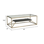 Zuo Ranol Coffee Table Brass