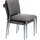 Zuo Freesia Dining Chair (Set of 2) Charcoal Gray