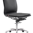 Zuo Lider Plus Armless Office Chair Black