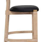 Zuo Rilou Barstool (Set of 2) Black & Natural