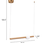 Zuo Adeo Ceiling Lamp Brass