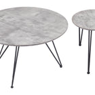 Zuo Kerris Coffee Table Set (2-Piece) Gray & Black