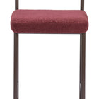 Zuo Livorno Counter Stool (Set of 2) Red & Bronze