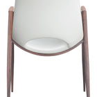 Zuo Desi Dining Chair (Set of 2) White & Walnut