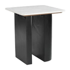 Zuo Fiora Side Table White & Black