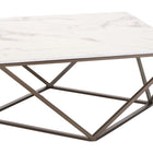 Zuo Tintern Coffee Table White & Antique Bronze