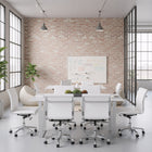 Zuo Atlas Dining Table White & Silver