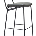 Zuo Charon Barstool (Set of 2) Vintage Black
