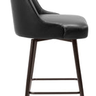 Zuo Keppel Swivel Counter Stool Black & Bronze