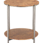 Zuo Adna Side Table Brown