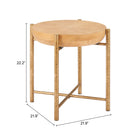 Zuo Halva Side Table Natural
