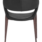 Zuo Limay Dining Chair (Set of 2) Black & Walnut