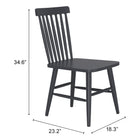 Zuo Zeilen Dining Chair (Set of 2) Black