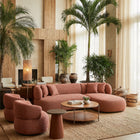 Zuo Venezia Chaise Sectional Brown