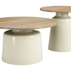 Zuo Lireen Coffee Table Set (2-Piece) Natural & Ivory