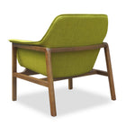 Manhattan Comfort Miller Mid-Century Modern Linen Weave Accent Armchair in Green