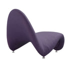 Manhattan Comfort MoMa Modern Wool Blend Accent Chair in Purple