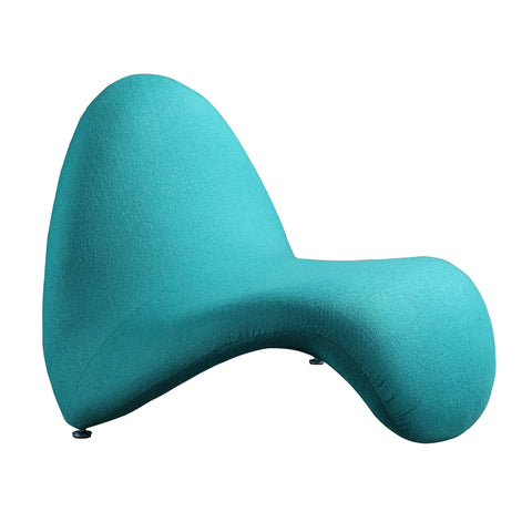 Manhattan Comfort MoMa Modern Wool Blend Accent Chair in Teal