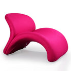 Manhattan Comfort Rosebud Modern Wool Blend Accent Chair in Fuchsia