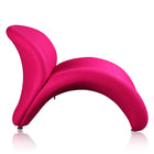 Manhattan Comfort Rosebud Modern Wool Blend Accent Chair in Fuchsia
