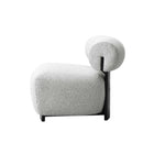 Manhattan Comfort Bartow Mid-Century Modern Upholstered Lounge Chair in Ivory Multi