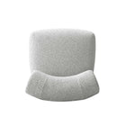 Manhattan Comfort Bartow Mid-Century Modern Upholstered Lounge Chair in Ivory Multi