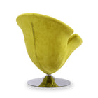 Manhattan Comfort Tulip Modern Velvet Swivel Lounge Chair in Green