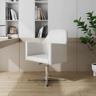 Manhattan Comfort Pelo Modern Vegan Leather Swivel Lounge Chair in White