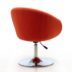 Manhattan Comfort Hopper Modern Upholstered Swivel Lounge Chair in Orange