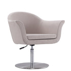 Manhattan Comfort Voyager Modern Woven Blend Swivel Lounge Chair in Barley
