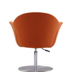 Manhattan Comfort Voyager Modern Woven Blend Swivel Lounge Chair in Orange