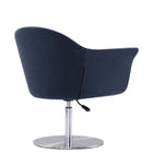 Manhattan Comfort Voyager Modern Woven Blend Swivel Lounge Chair in Smokey Blue