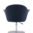 Manhattan Comfort Voyager Modern Woven Blend Swivel Lounge Chair in Smokey Blue