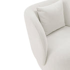 Manhattan Comfort Siri Modern Upholstered Lounge Chair in Cream