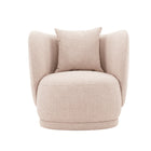 Manhattan Comfort Siri Modern Upholstered Lounge Chair in Wheat