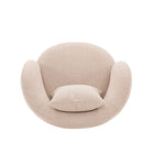 Manhattan Comfort Siri Modern Upholstered Lounge Chair in Wheat