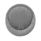 Manhattan Comfort Leela Modern Chenille Swivel Lounge Chair in Gray