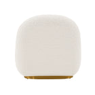 Manhattan Comfort Edina Modern Boucle Lounge Chair in White